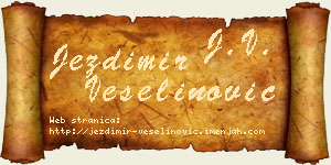 Jezdimir Veselinović vizit kartica